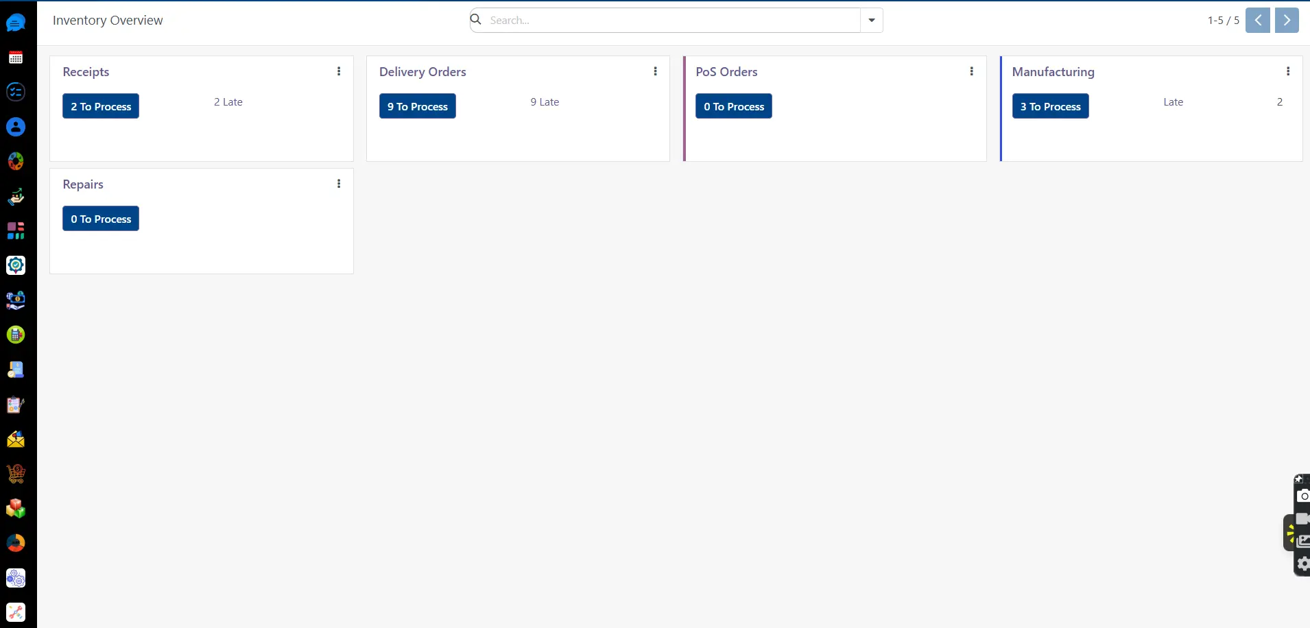Inventory Module Dashboard