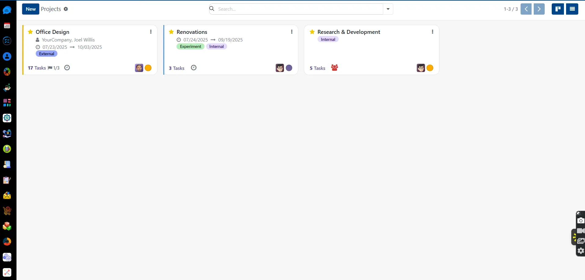 Project Module Dashboard