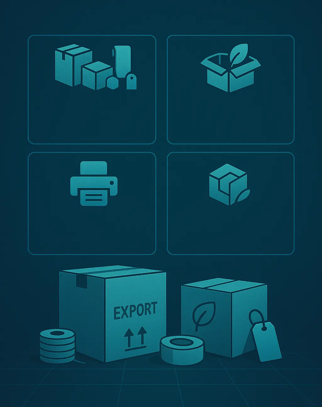 Export Packaging Compliance & Branding Support Custom-branded export packaging and label printing in progress