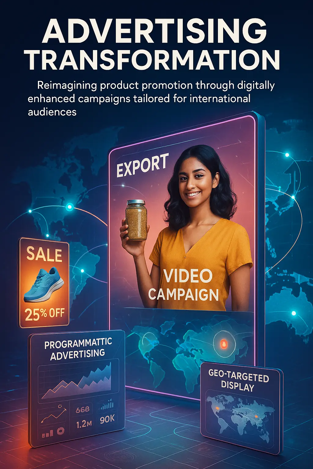 Transform ads for global brand reach Indian and global advertisements being localized for export markets