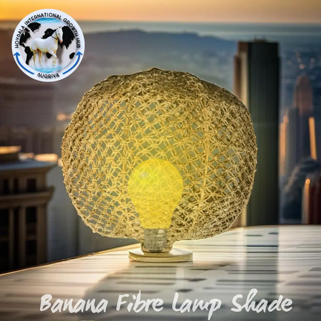  Banana Fibre Handmade Lamp Shade – Eco-friendly lighting decor