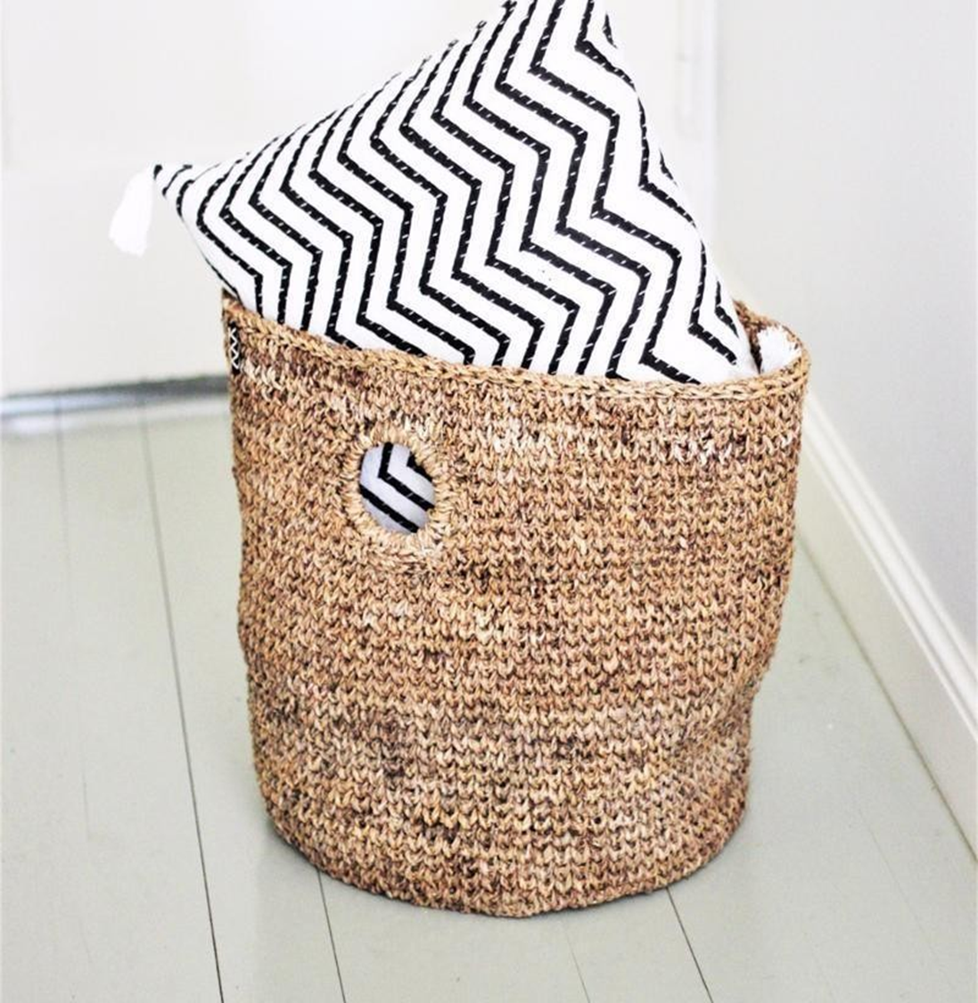 Handcrafted Banana Fibre Kanto Basket – Strong and sustainable storage