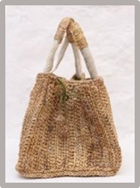 Designer Banana Fibre Sling Bag – Front and Back View
