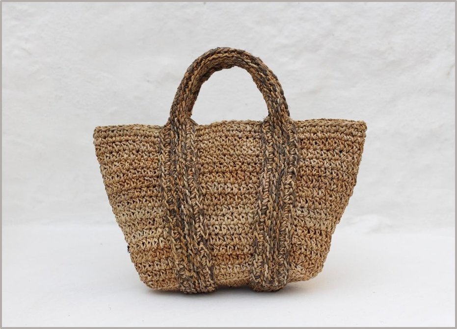 Designer Banana Fibre Sling Bag – Front and Back View