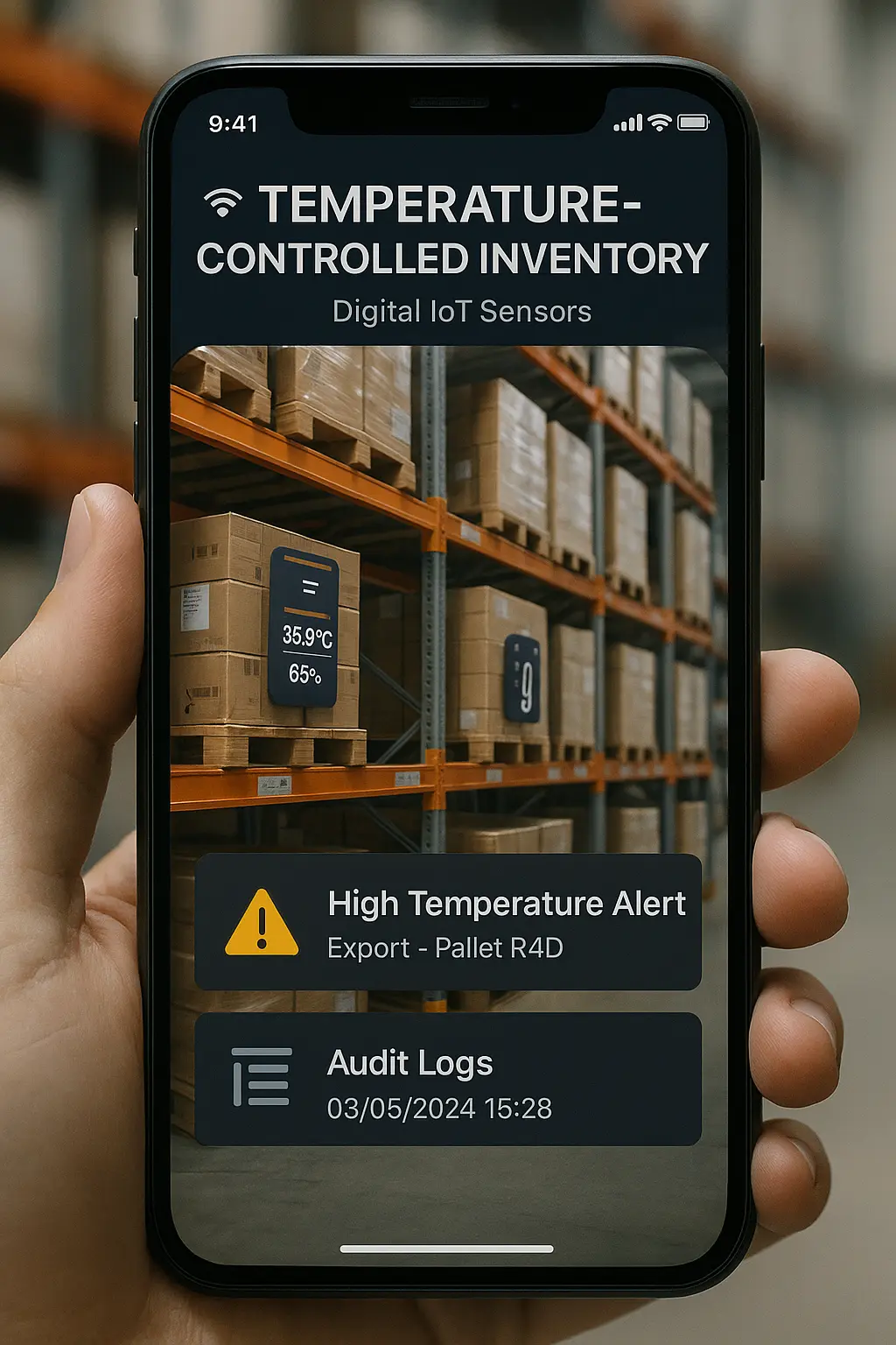 Inventory Temperature Monitoring | IoT for Cold Chain & Sensitive Trade