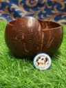 Coconut shell monkey face bowl