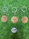 Coconut Shell Keychain