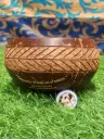 Coconut Shell Geometric Bowl Jumbo With Cutlery🥥