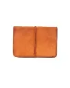 Handmade Vegetable-Tanned Leather Laptop Sleeve | Premium Goat Leather Case with Padded Compartment & Velvet Lining | Slim Protective Cover for 13” / 15” Laptops | Anti-Fade, Durable, Artisanal Craft