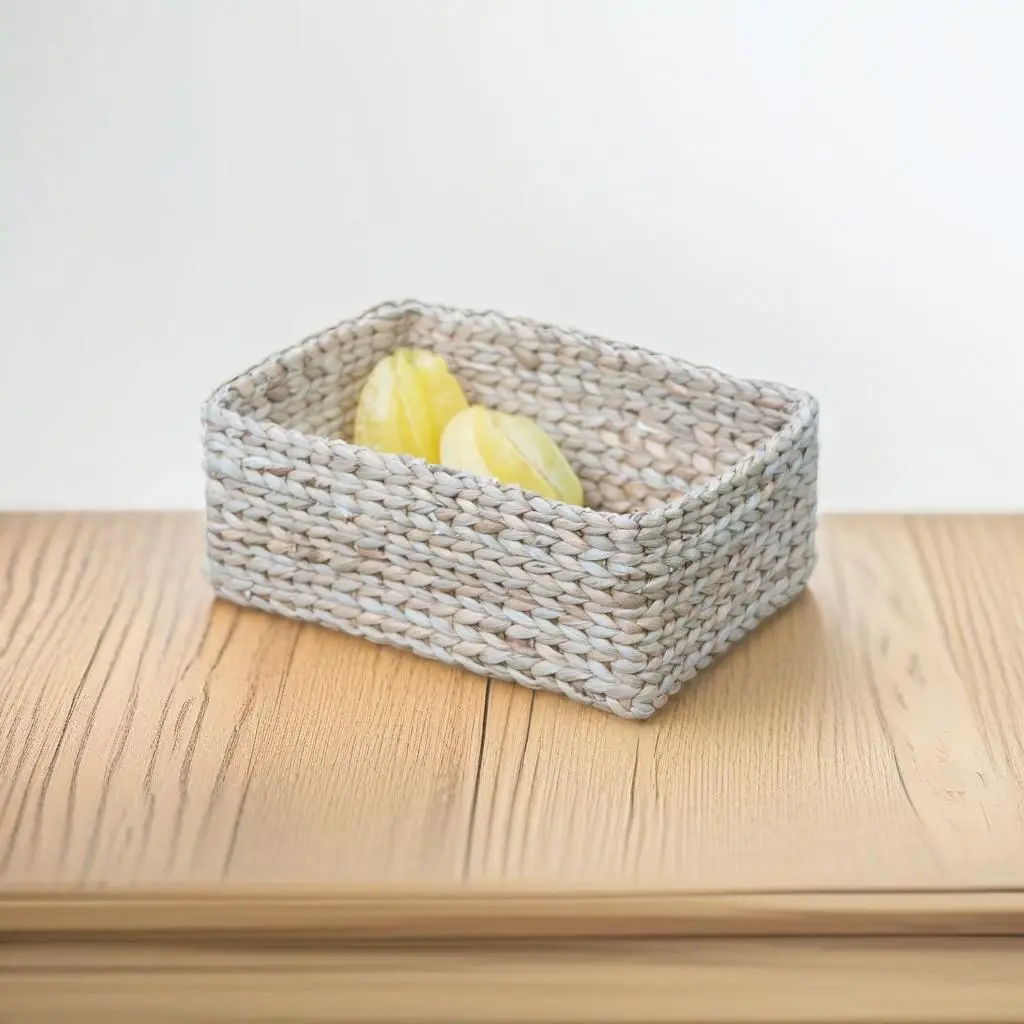 Water Hyacinth Rectangular Tray 